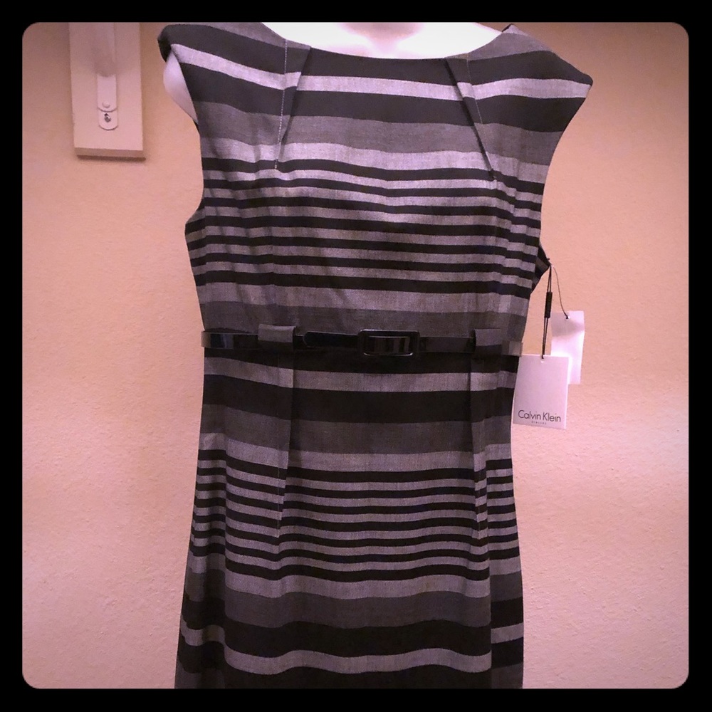 Calvin Klein black and gray dress. Size 8.